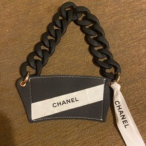 Custom cup holder with authentic Chanel ribbon *** 2 for $20!!!